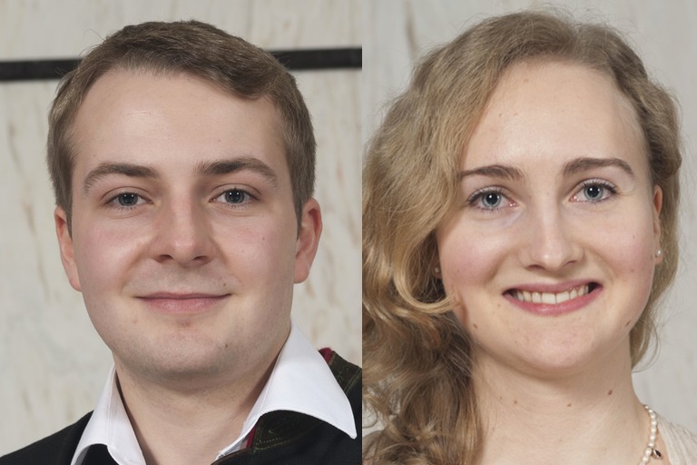 Sie sind die besten Auszubildenden Deutschlands in ihren Berufen: Bürokauffrau Hanna Suchanek und Karosserie- und Fahrzeugbaumechaniker Sebastian Appel. Beide gehören zu den 232 besten Lehrlingen des Jahres, die in Berlin vom DIHK-Präsident Eric Schweitzer und Vizekanzler Sigmar Gabriel ausgezeichnet wurden. Fotos: Meinel/IHK