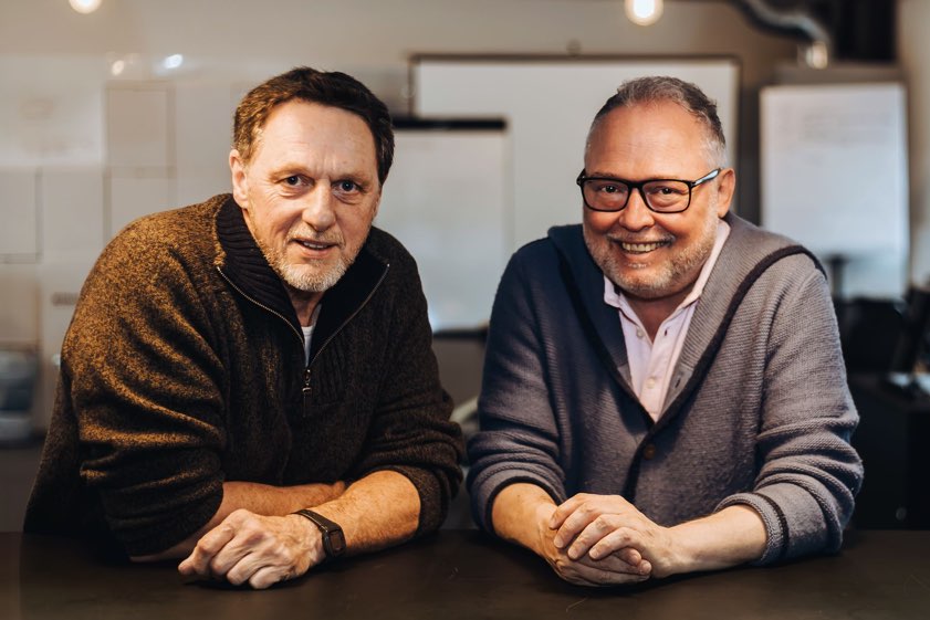 Norbert Ettenhuber (links) und SPD-Kreischef Markus Käser. Foto: R. Beck