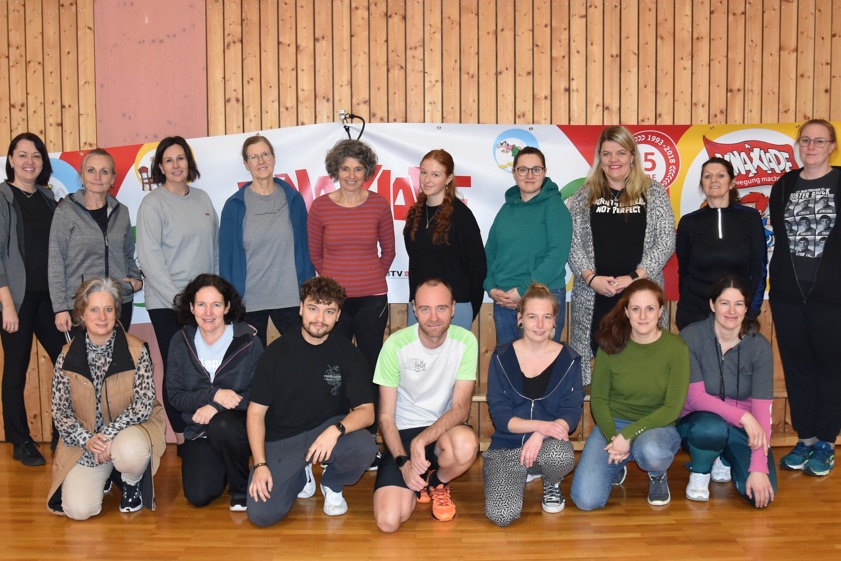 Die Fortbildungs-Teilnehmer mit Übungs-Leiterin Martina Göbel. Foto: oh