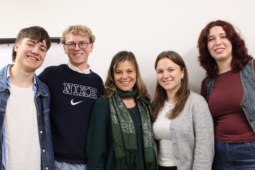 Elias Hehme (von links), Stefan Rädlein, Bettina Markl, Paula Stahl und Johanna Nowak. Foto: oh