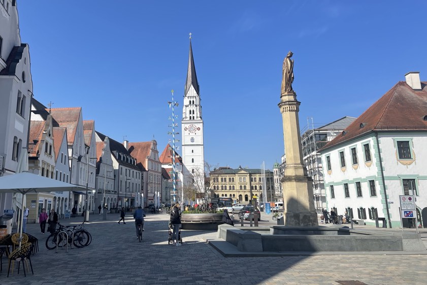 Die Innenstadt von Pfaffenhofen. Foto: Zell