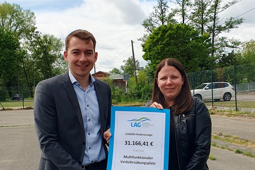 Bürgermeister Christian Keck und LAG-Managerin Tina Schuler. Foto: Holzmayr, Gemeinde Rohrbach